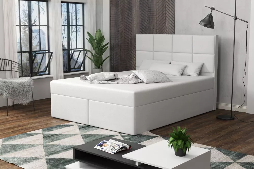 Gulta Besso Eco Standard Guļamvietas platums: 140 cm, Guļamvietas garums: 200 cm, · Balts · 142 × 210 × 120 cm