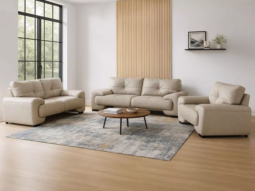 Komplekts Omega New 3S+2S+1S Standard · Kapučino · 100 × 230 × 90 cm