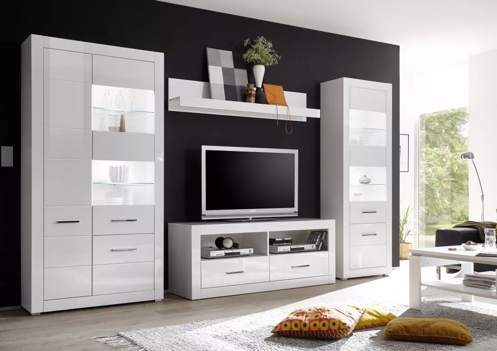 Komplekts Bianco Set ar LED · Balts · 45 × 198 cm