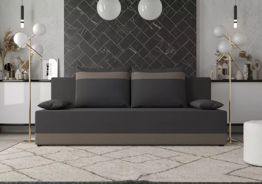 Dīvāns Toledo Sofa Standard · Tumši pelēks + pelēks · 80 × 200 × 89 cm