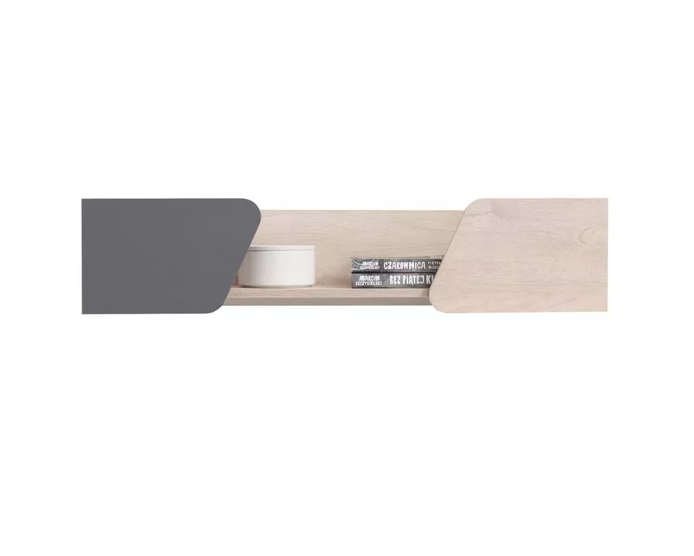 Plaukts Delta DL12 · Ozols + antracīts · 100 × 20 × 25 cm