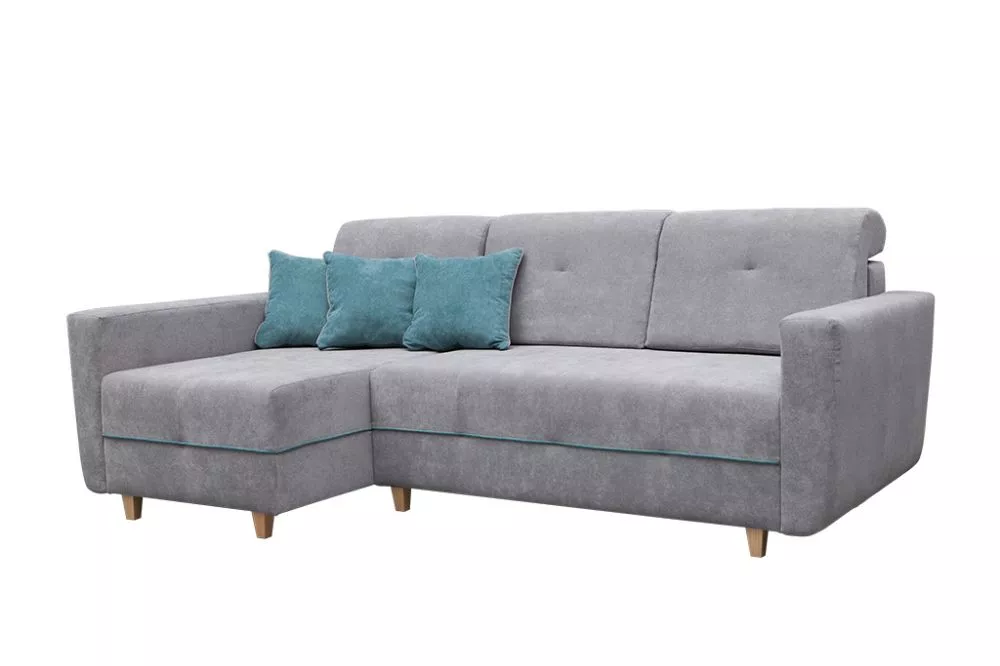 Dīvāns Grey Corner Standard · Pelēks · 146 × 238 × 94 cm