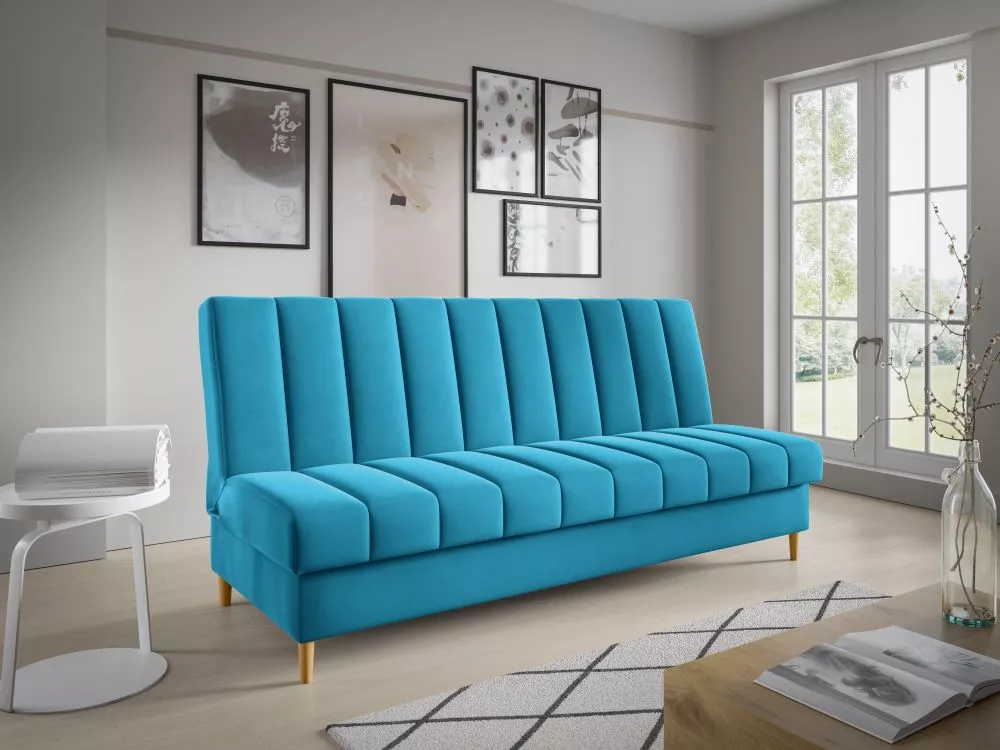 Dīvāns Sofa Bed 180 standard · Gaiši zils · 90 × 200 × 93 cm