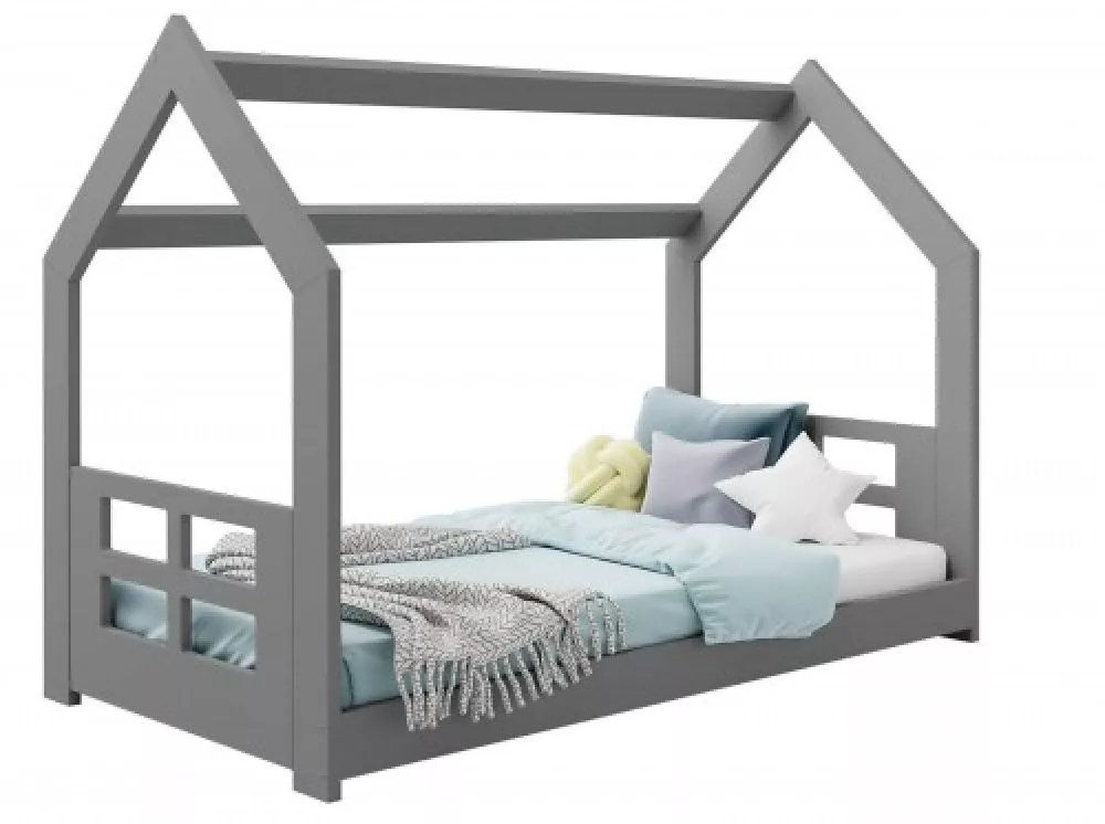Bērnu gulta Domek D2-D ar stelāžu Guļamvietas platums: 80 cm, Guļamvietas garums: 160 cm, · 87 × 164 × 124 cm