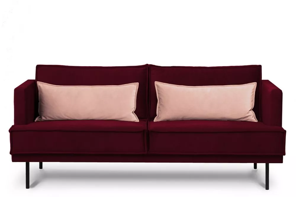 Dīvāns Ganzo 3S Standard · Tumši sarkans · 84 × 196 × 92 cm
