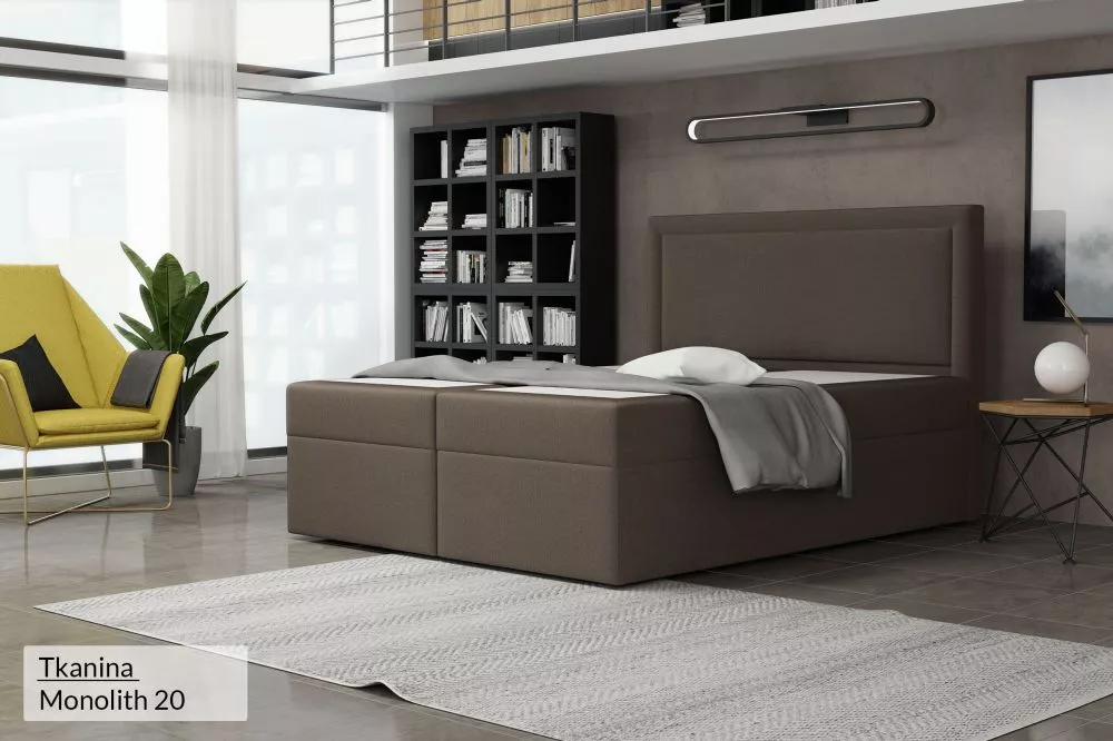 Gulta Musso Standard Guļamvietas platums: 90 cm, Guļamvietas garums: 200 cm, · Brūns · 92 × 210 × 120 cm