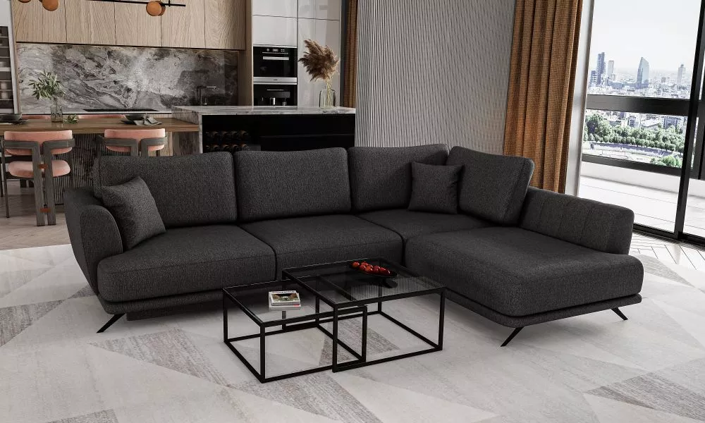 Dīvāns Larde Comfort Standard · Antracīts · 178 × 280 × 90 cm