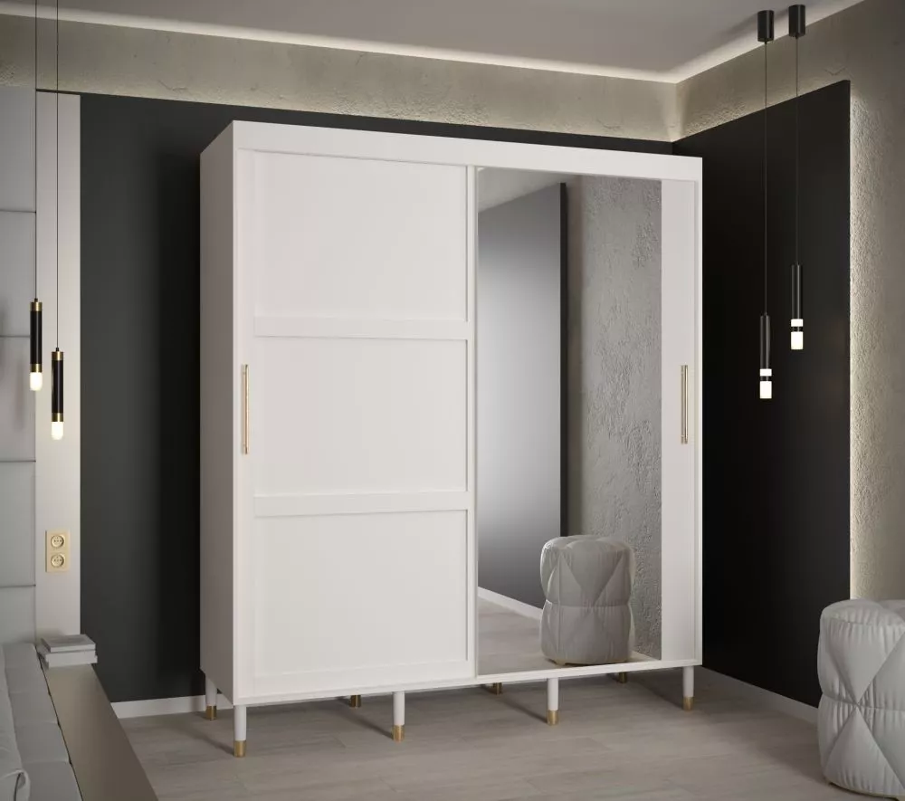 Skapis Calipso Ramiak 2 · Balts · 180 × 62 × 208 cm