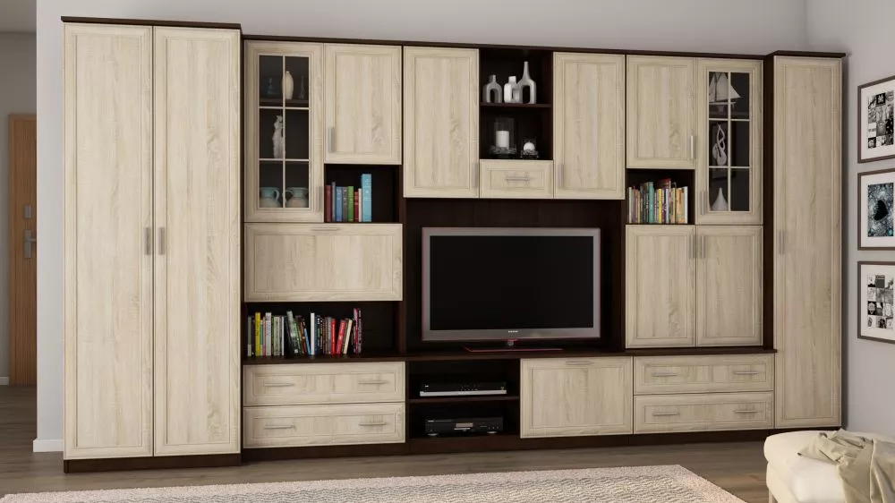 Sekcija Cyklon Korpusa krāsa: tumša sonoma, · 400 × 49 × 210 cm