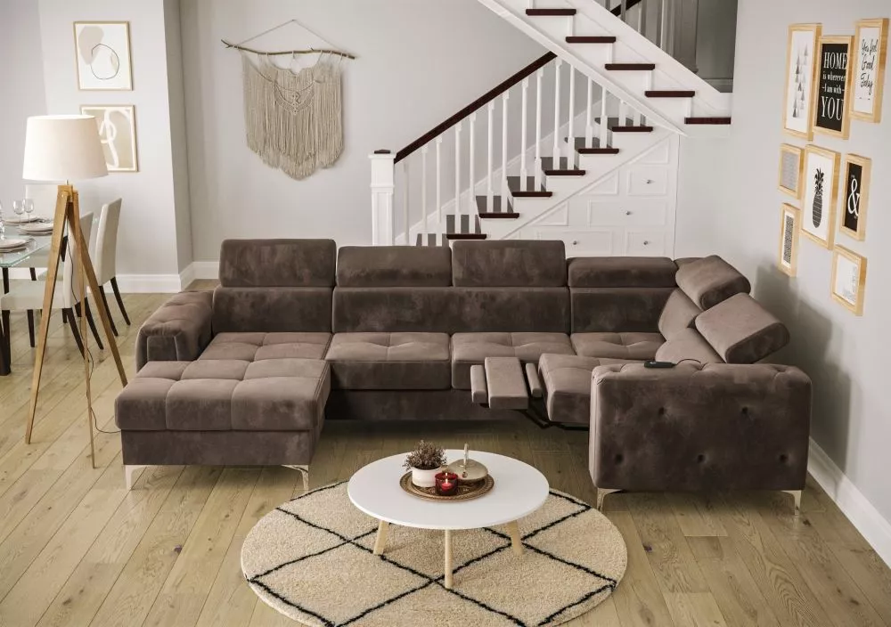 Dīvāns Orion Max 3 Relax standard · Brūns · 185 × 325 × 78 cm