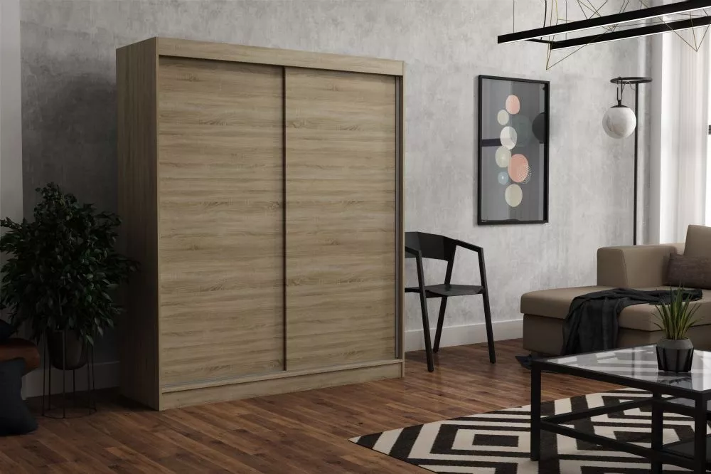 Skapis Emily Classic · Sonoma · 180 × 60 × 215 cm