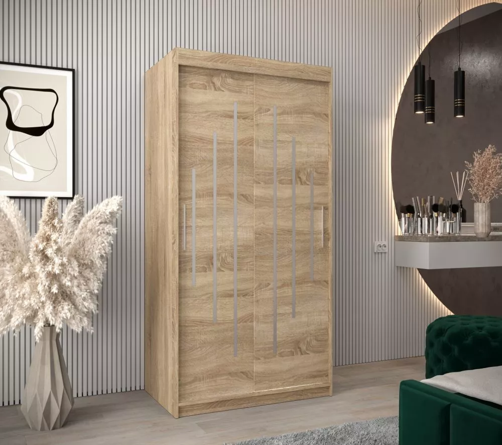 Skapis York · Sonoma · 100 × 62 × 200 cm