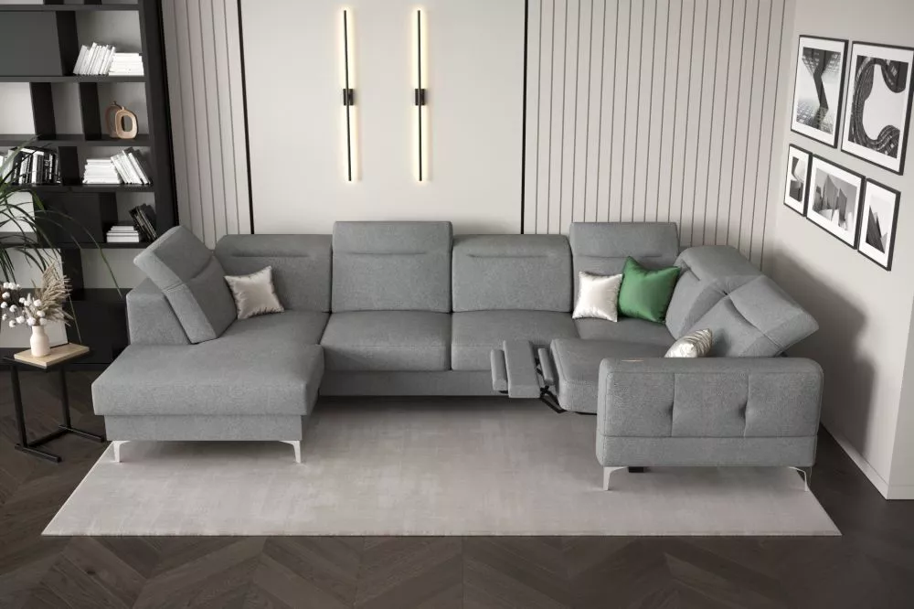 Dīvāns Malibu Max 2 Relax standard · Tumši pelēks · 182 × 350 × 90 cm