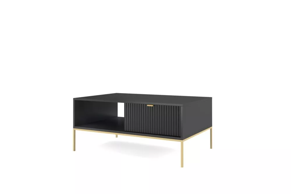 Žurnālgalds Nova Gold L-104 · Melns · 104 × 68 × 46 cm