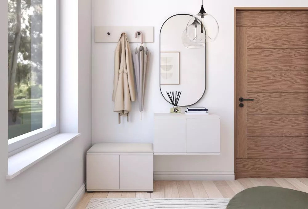 Apavu plaukts Bianco 7 Trinity Korpusa krāsa: kašmīra, · 140 × 40 cm
