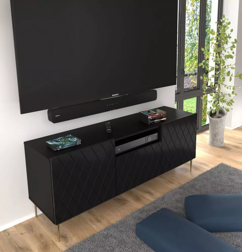 TV tumba Diuna Gold 03 · 144.5 × 40 × 60.2 cm