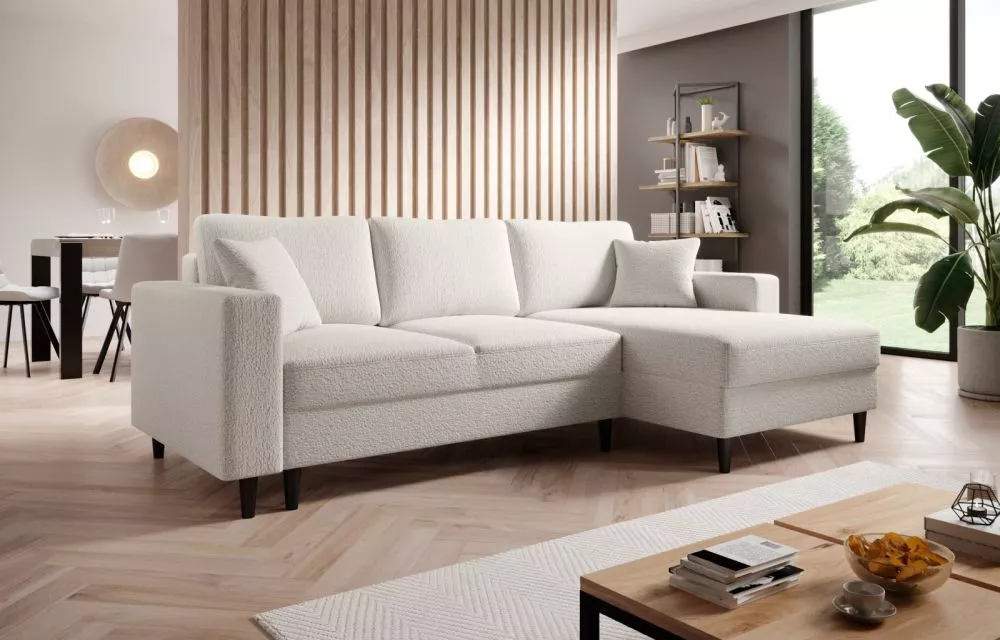 Dīvāns Wave Corner standard · Gaišais krēms · 145 × 230 × 92 cm