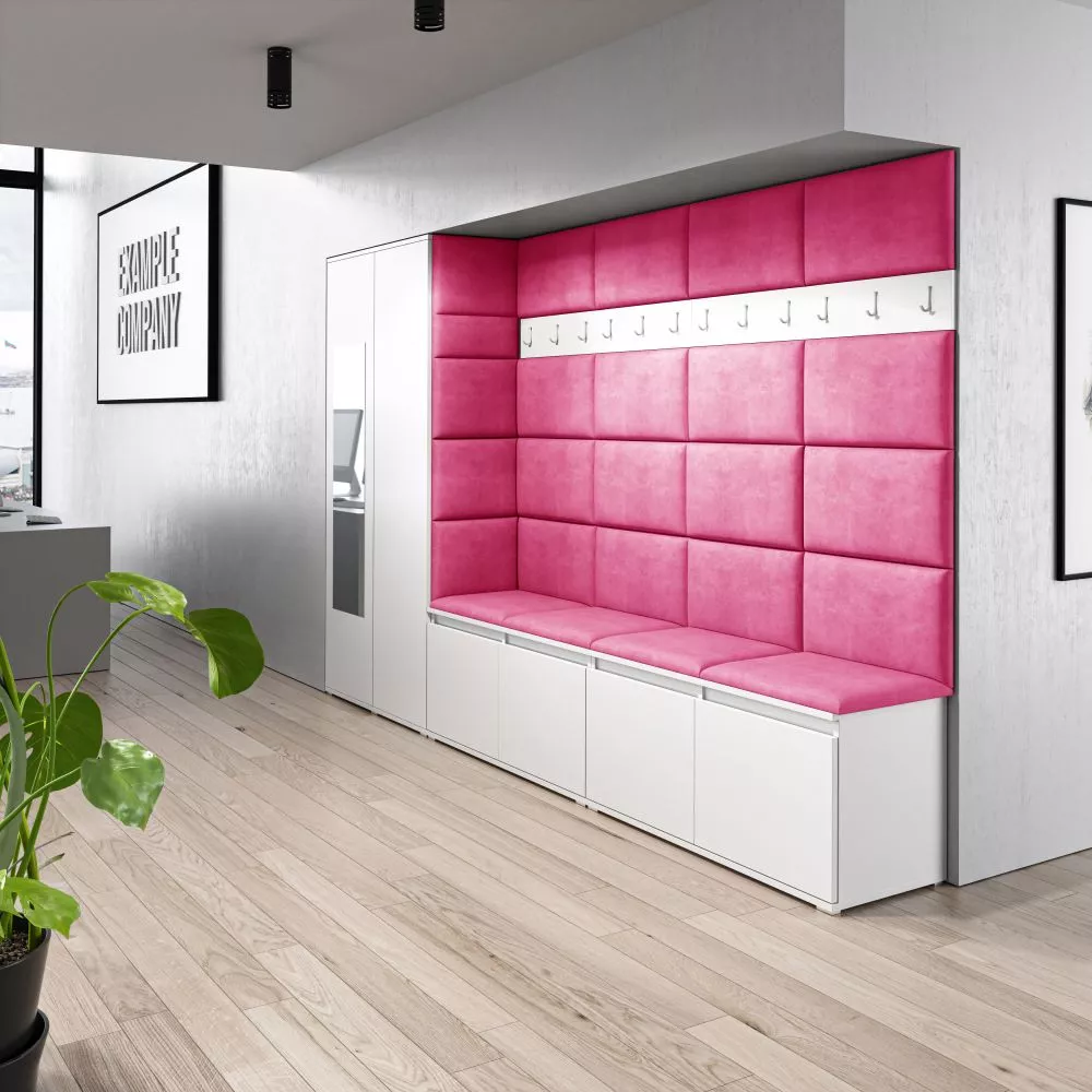 Apavu plaukts Emi 9 Trinity Korpusa krāsa: balts, · 290 × 185 × 40 cm
