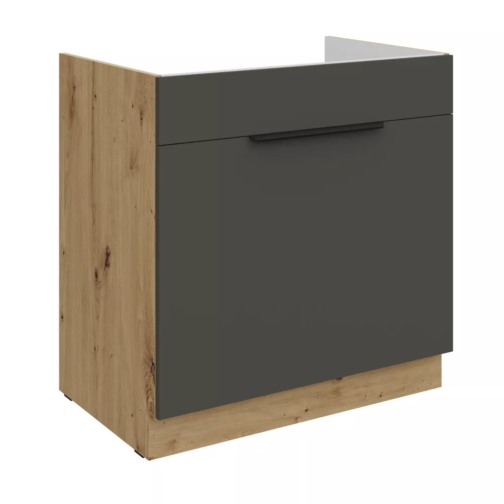 Virtuves skapis Aria Graphite 80 ZL 1S BB