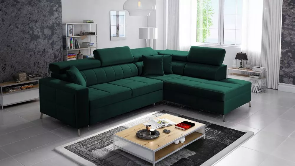 Dīvāns Side 3 Maxi Standard · Zaļš · 217 × 275 × 83 cm