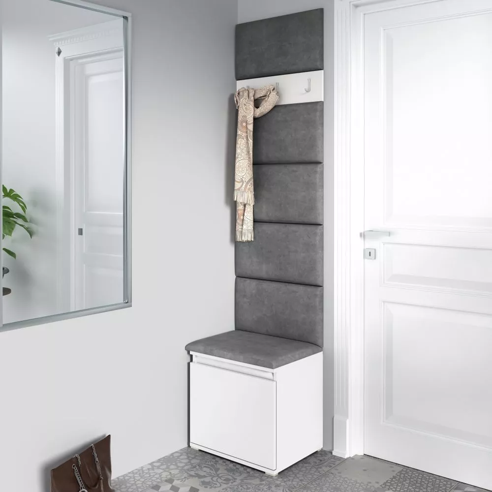 Apavu plaukts Emi 7 Trinity Korpusa krāsa: balts, · 50 × 215 × 40 cm