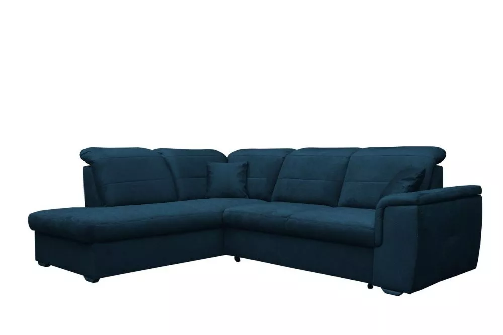 Dīvāns Bergamo L Corner standard · Zils · 203 × 261 × 87 cm