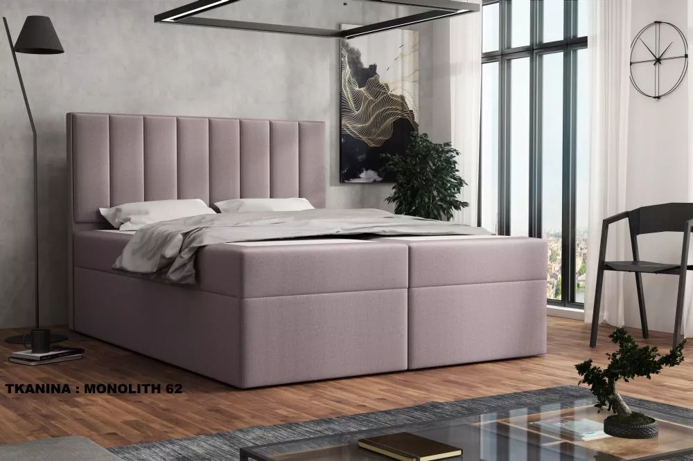 Gulta Silmo Premium Standard Guļamvietas platums: 180 cm, Guļamvietas garums: 200 cm, · Gaiši violets · 182 × 210 × 120 