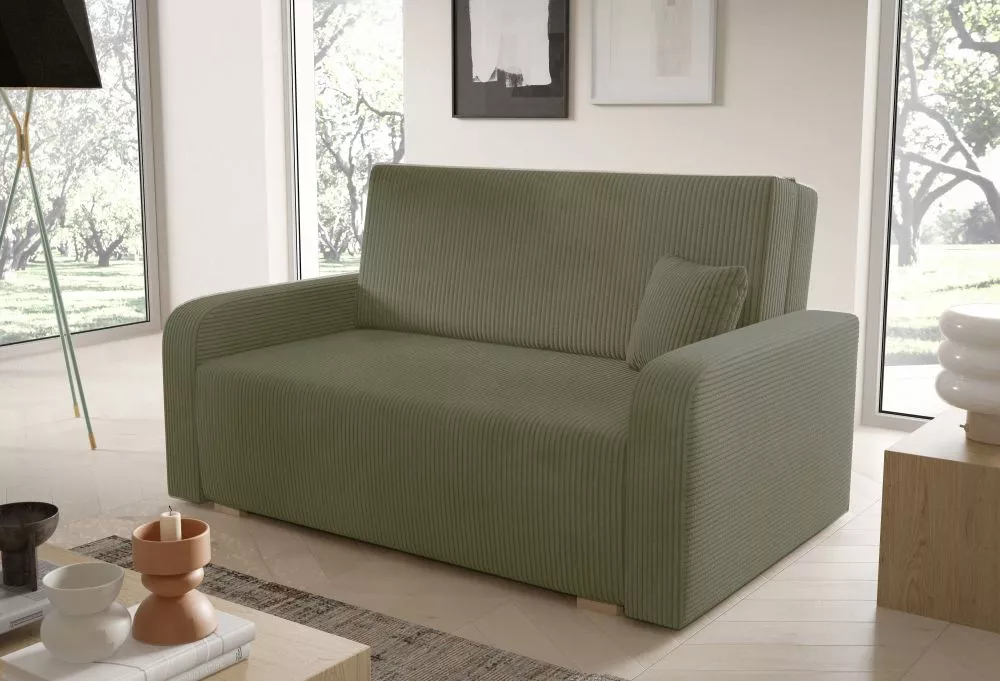 Mīksts krēsls Americano Ness 3 Standard Sēdvietas dziļums: 60 cm, · Olīvu · 155 × 97 × 85 cm