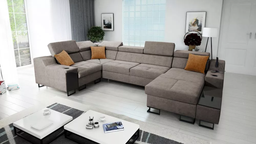 Dīvāns Alicante 4 Mini Whisper Standard · Brūns · 211 × 342 × 81 cm