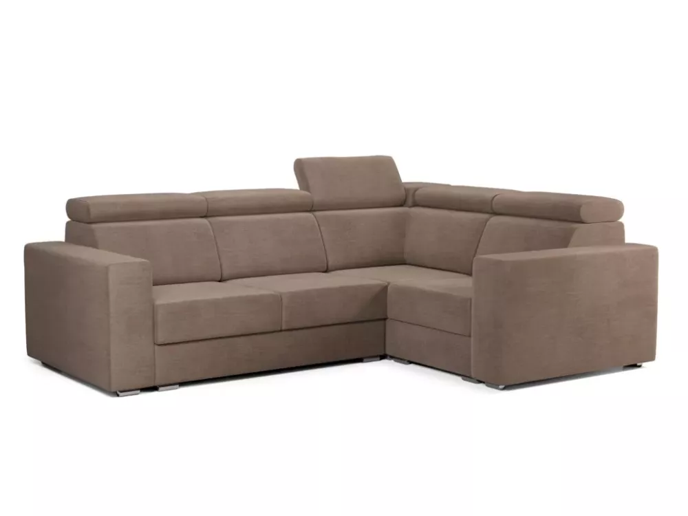 Dīvāns Vanti 2R1 Standard · Gaiši brūns · 184 × 250 × 79 cm