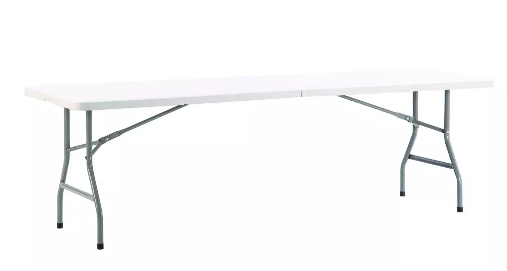 Galds Folding table · Balts · 240 × 76 × 74 cm