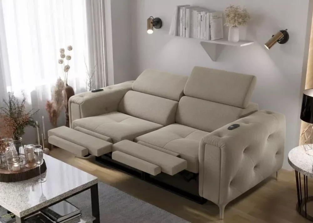 Dīvāns Orion 2S Relax standard · Kapučino · 97 × 185 × 78 cm