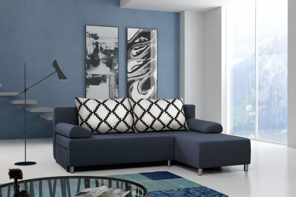 Dīvāns Rico F Standard · Tumši zils · 150 × 205 × 85 cm