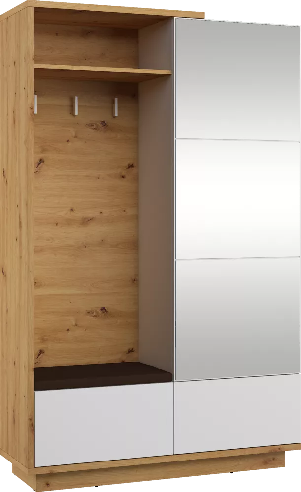 Koridora iekārta Hybrid HYB-16 Brown · 120 × 40 × 191 cm