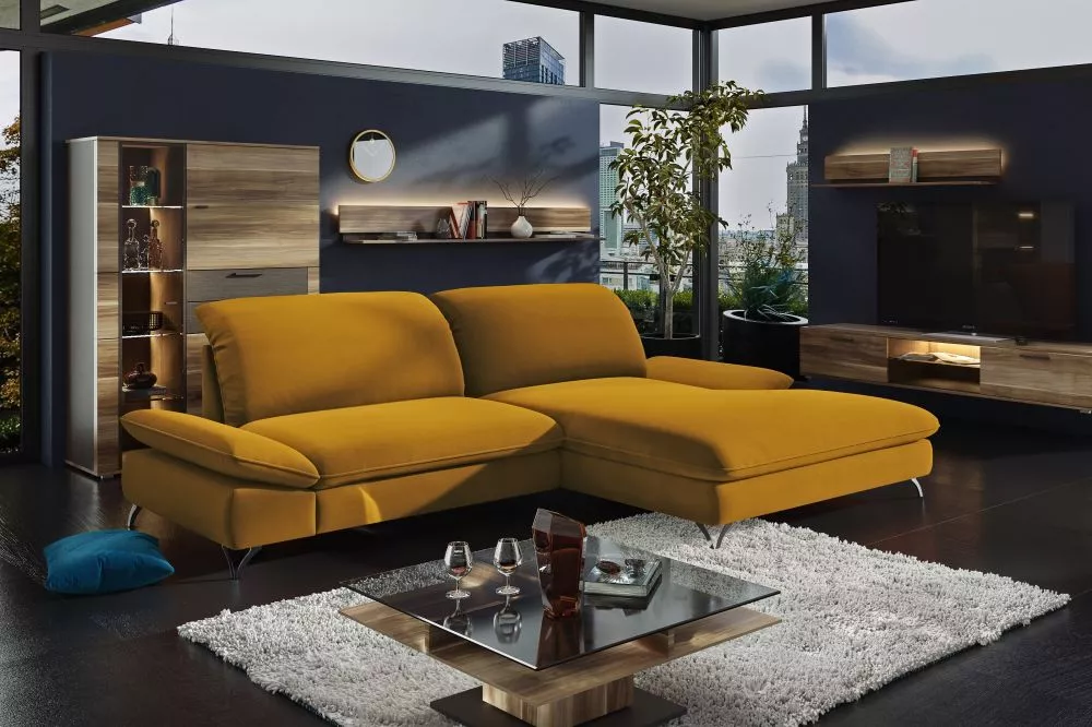 Dīvāns Bali Comfort Standard · Tumši dzeltens · 186 × 285 × 87 cm