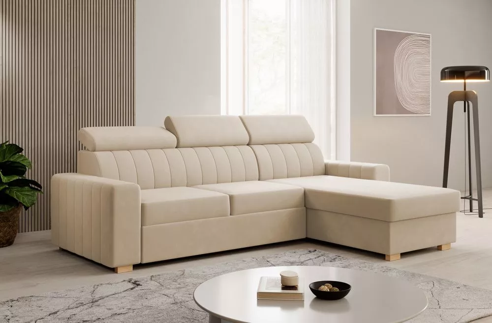 Dīvāns Laos standard · Gaišais krēms · 170 × 245 × 96 cm