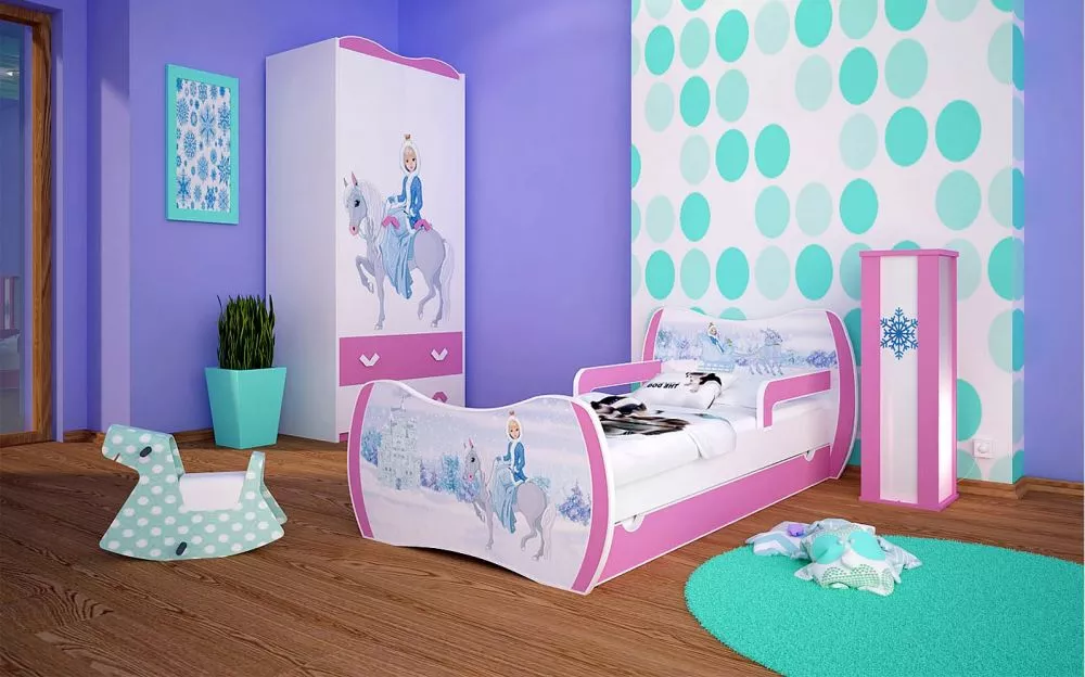 Bērnu gulta Dream L04 160x80 DM32 ar stelāžu Guļamvietas platums: 80 cm, Guļamvietas garums: 160 cm, · 104 × 164 × 71 cm