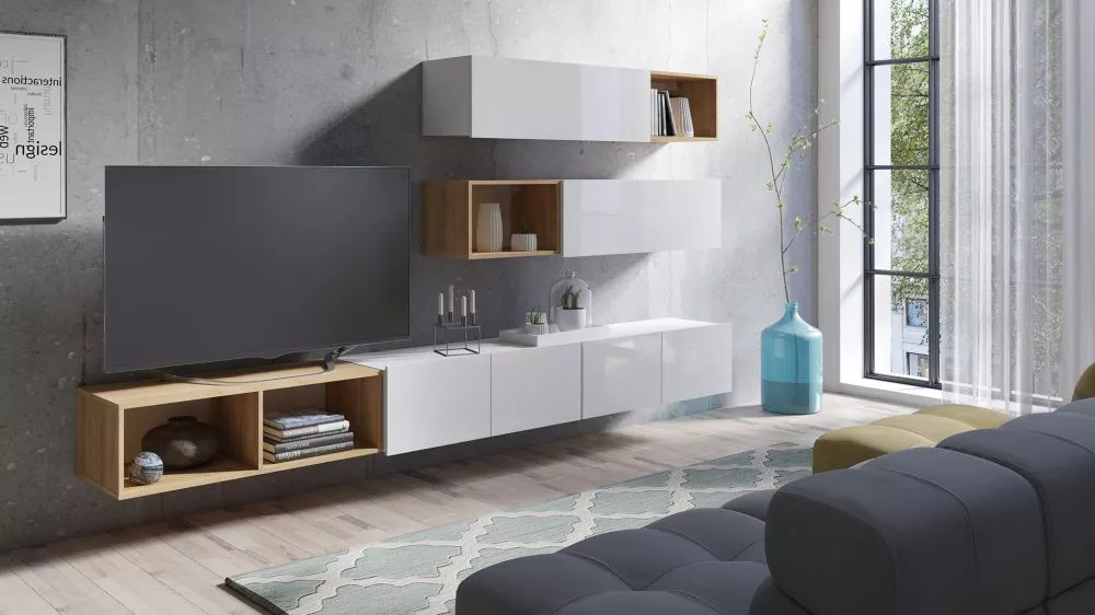 Sekcija Calabrini 25 Korpusa krāsa: balts, · 300 × 43 cm
