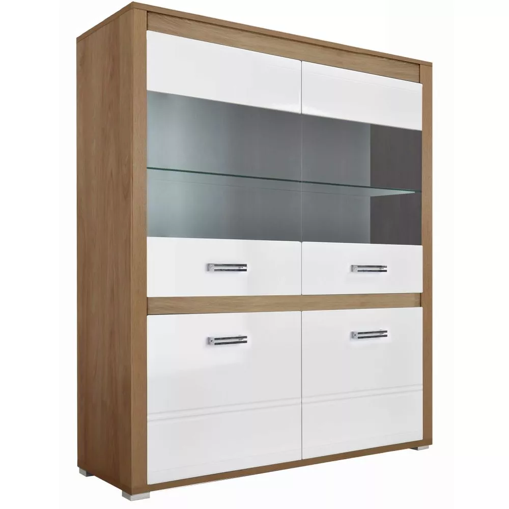 Sekcija Grand GR05 ar LED Korpusa krāsa: ozols hikora, · 120 × 41 × 141 cm