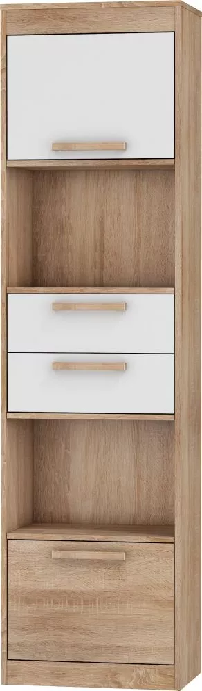 Plaukts Maximus MXS 30 · Sonoma + balts spīdums · 52 × 193 × 33.4 cm
