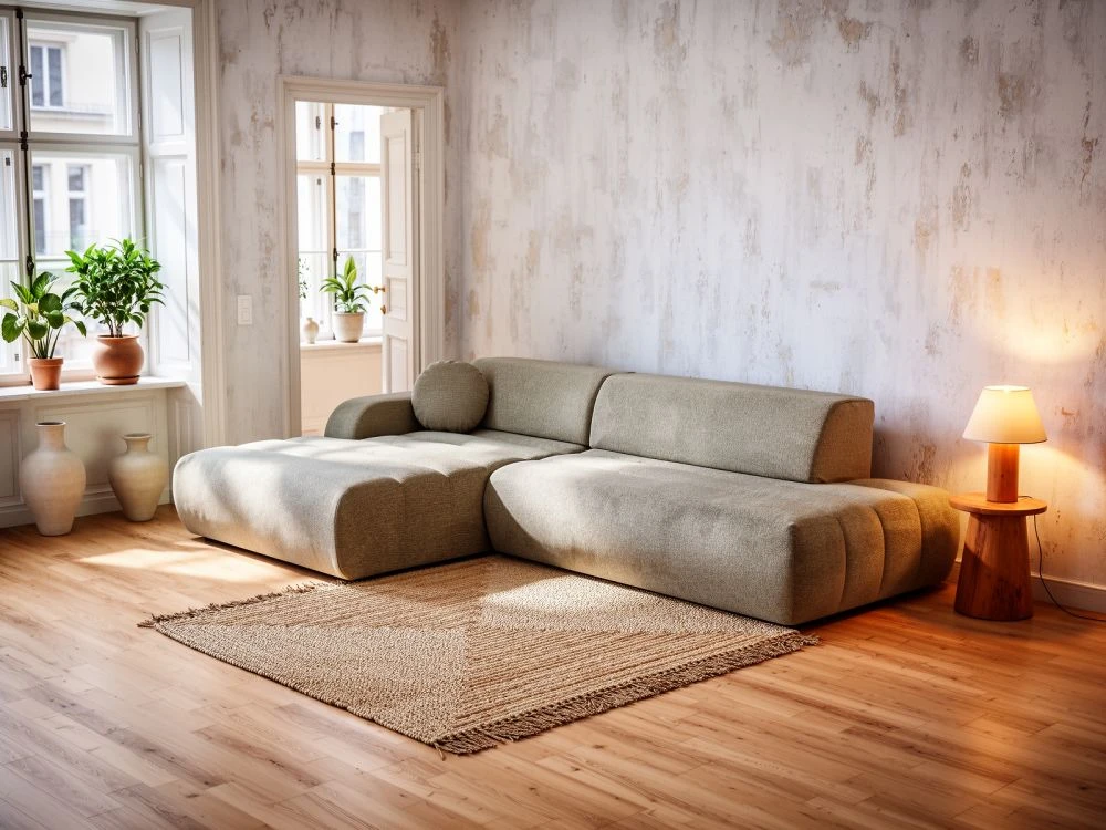 Dīvāns Lino Corner standard · Bēšs · 176.5 × 283 × 74 cm