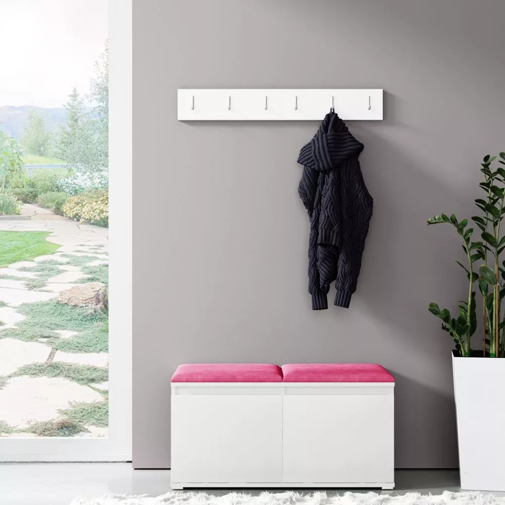 Apavu plaukts Emi 5 Trinity Korpusa krāsa: balts, · 100 × 40 cm