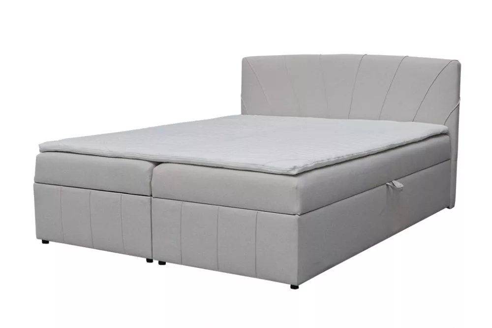 Gulta Cairo standard ar stelāžu Guļamvietas platums: 160 cm, Guļamvietas garums: 200 cm, · Krēma · 165 × 211 × 95 cm