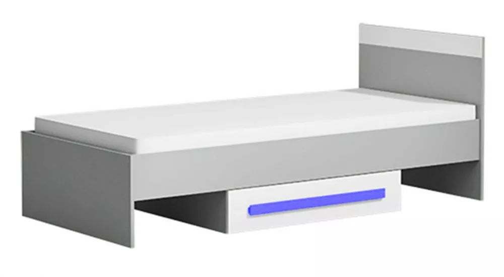 Bērnu gulta Git 12 90x200 ar stelāžu Guļamvietas platums: 90 cm, Guļamvietas garums: 200 cm, · 95 × 203 × 71 cm