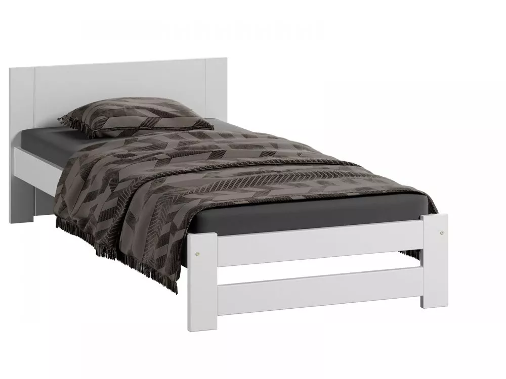 Gulta DMD-13 Magnat ar stelāžu Guļamvietas platums: 90 cm, Guļamvietas garums: 200 cm, · Balts · 98 × 206 × 65 cm