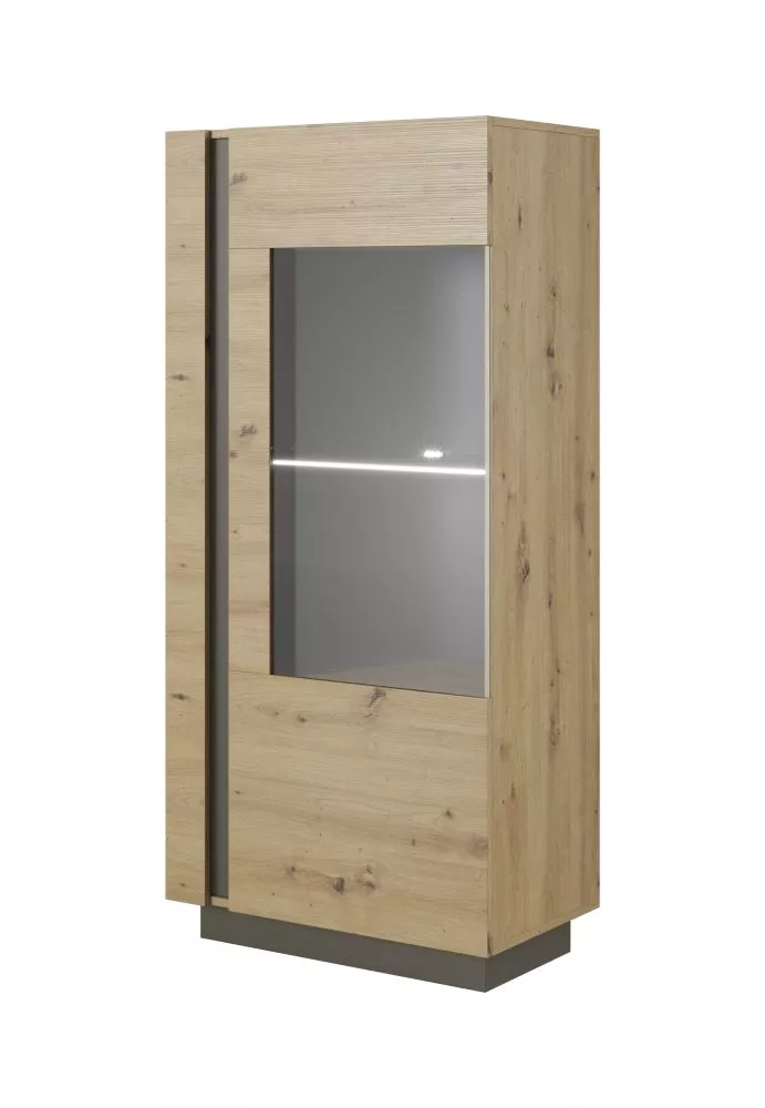 Sekcija Arco C ar LED Korpusa krāsa: ozols artisan, · 72 × 40 × 154 cm