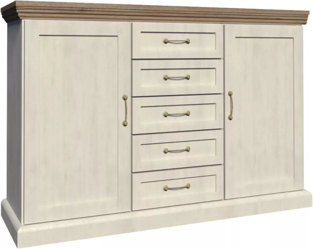 Kumode Royal K2D · Priede ziemeļu  + ozols savvaļas · 98 × 46 × 127 cm