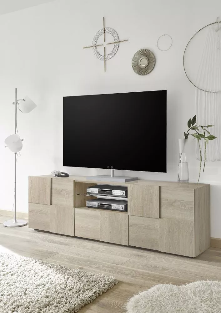 TV tumba Dama 02 · Sonoma · 181 × 43 × 57 cm