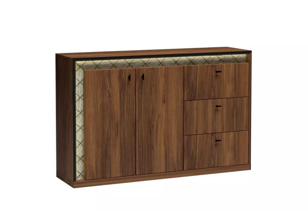 Kumode Senesi S4 ar LED · Rieksts · 150 × 40.6 × 97.4 cm
