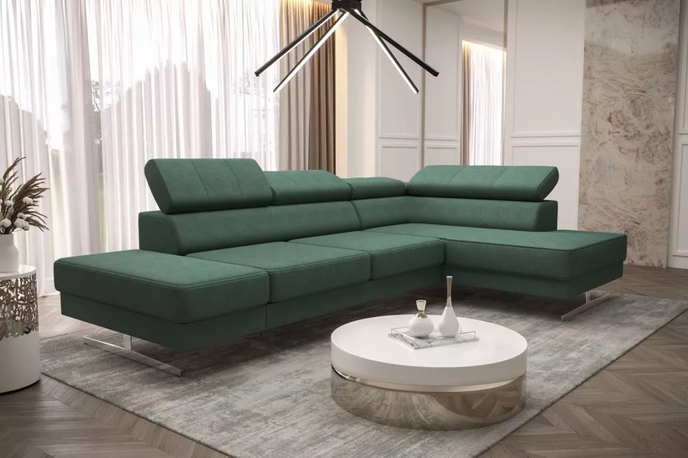 Dīvāns Emporio Mini Standard · Zaļš · 180 × 300 × 79 cm
